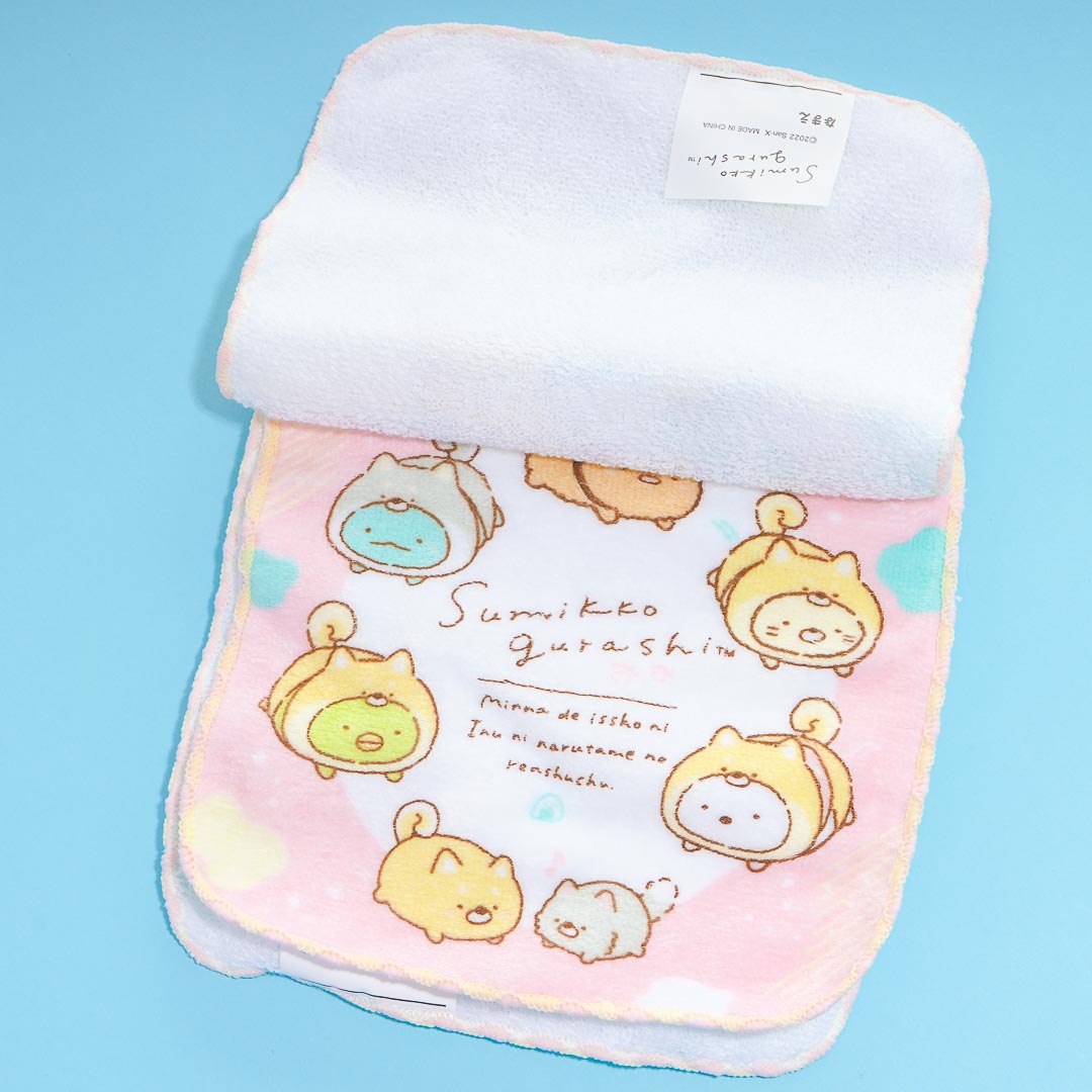 JAPAN Sumikko Gurashi Shirokumo Wht Loop Towel Face Hand Towel