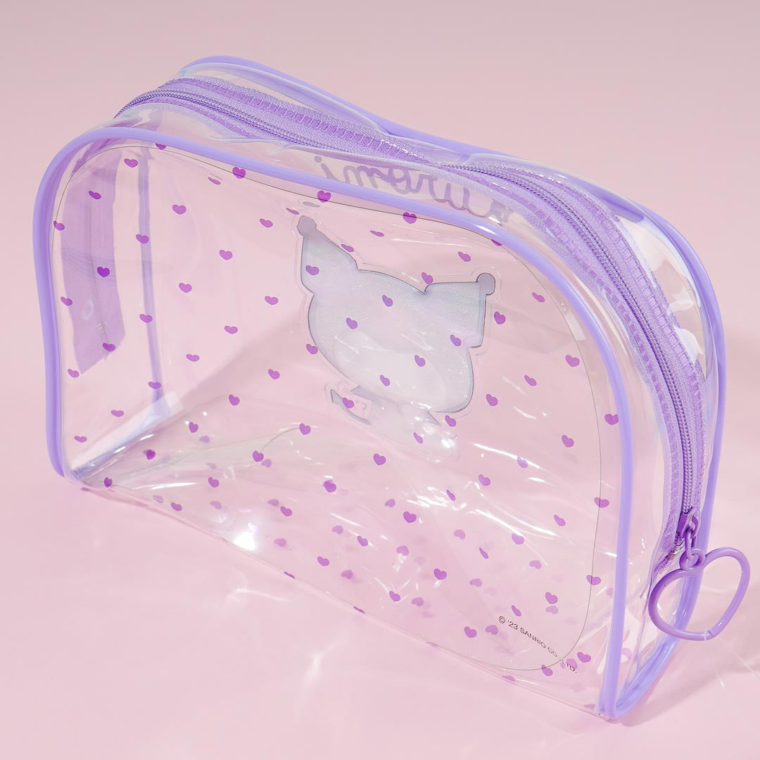 Sanrio Kuromi Hearts Clear Pouch