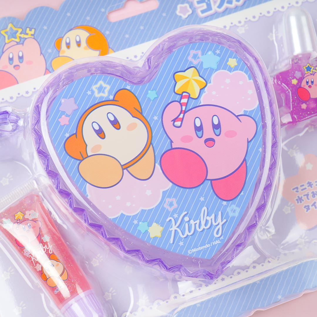 Kirby's Dream Land Purple Sky Makeup Set With Case