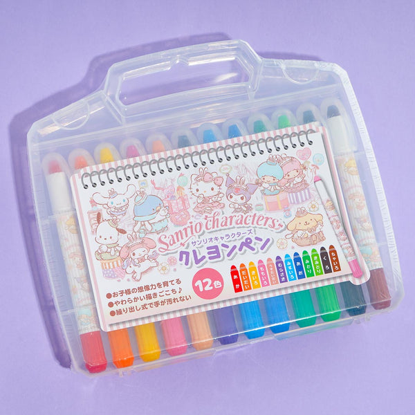 SANRIO CHARACTERS JUMBO TWISTABLE CRAYONS (12CT) (PINK VER) — I Love My  Kitty Shop