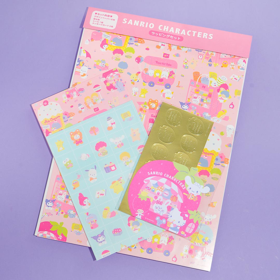 Sanrio Characters Paper and Sticker Set (Fancy Shop Series)