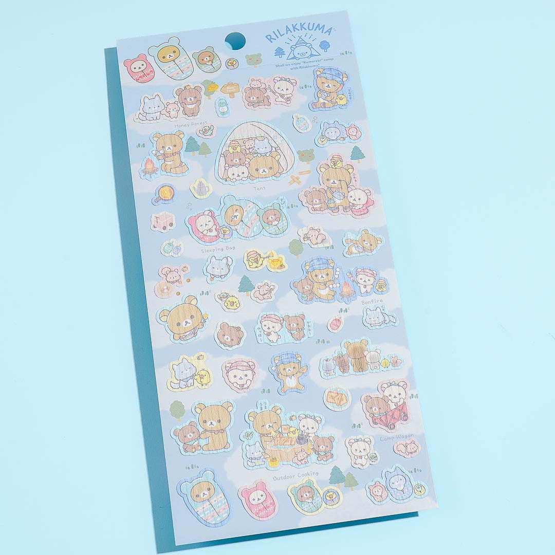 [Rilakkuma] Komorebi Camp - Sticker Set -B San-X Official Japan 2023