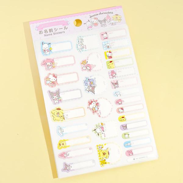 Sanrio Characters Name Sticker