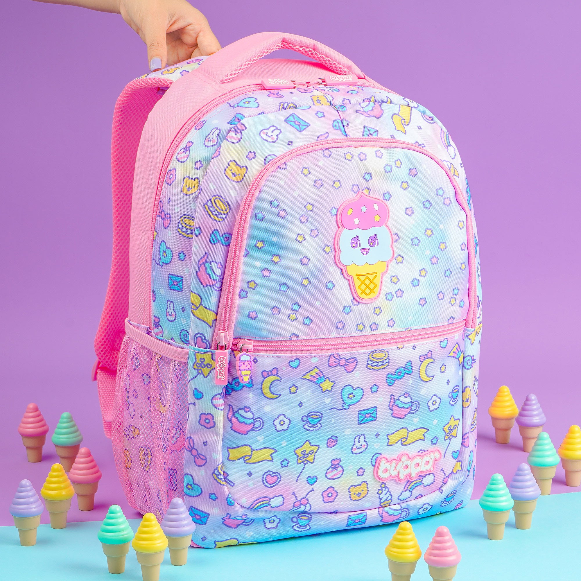 cute pink school backpack for girls 1