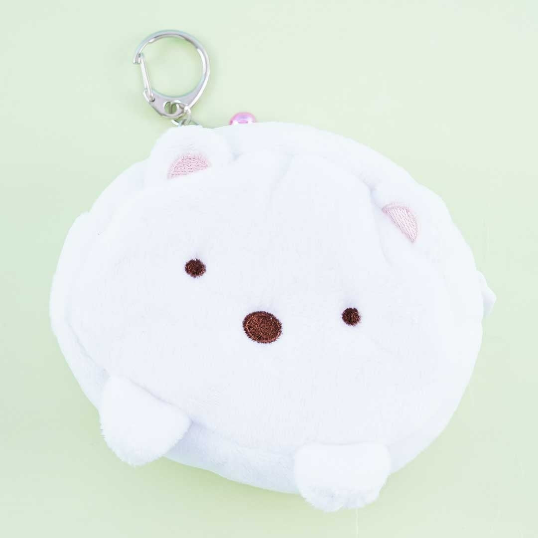 Sumikko Gurashi Fluffy Face Coin Purse - Shirokuma