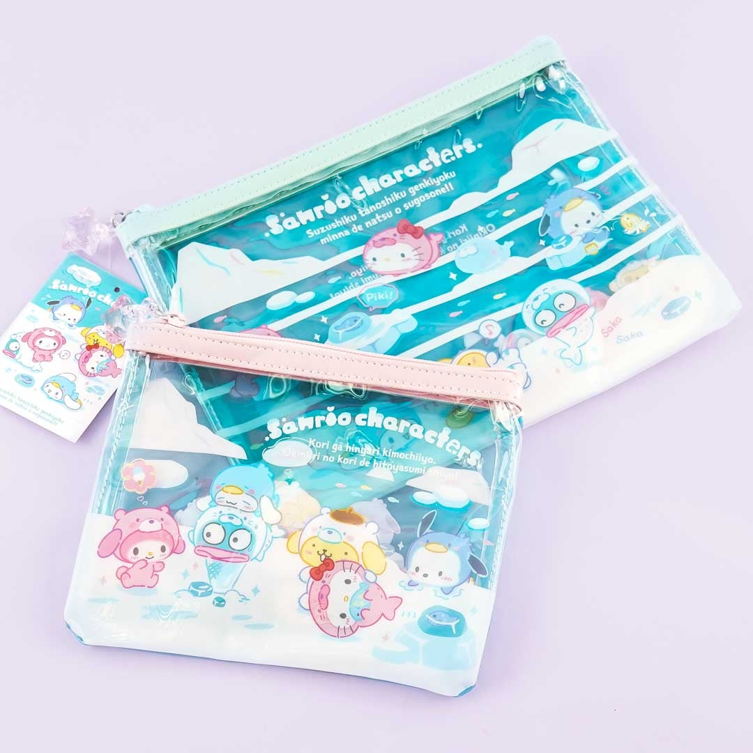 Sanrio Characters Flat Pencil Pouch Cinnamoroll