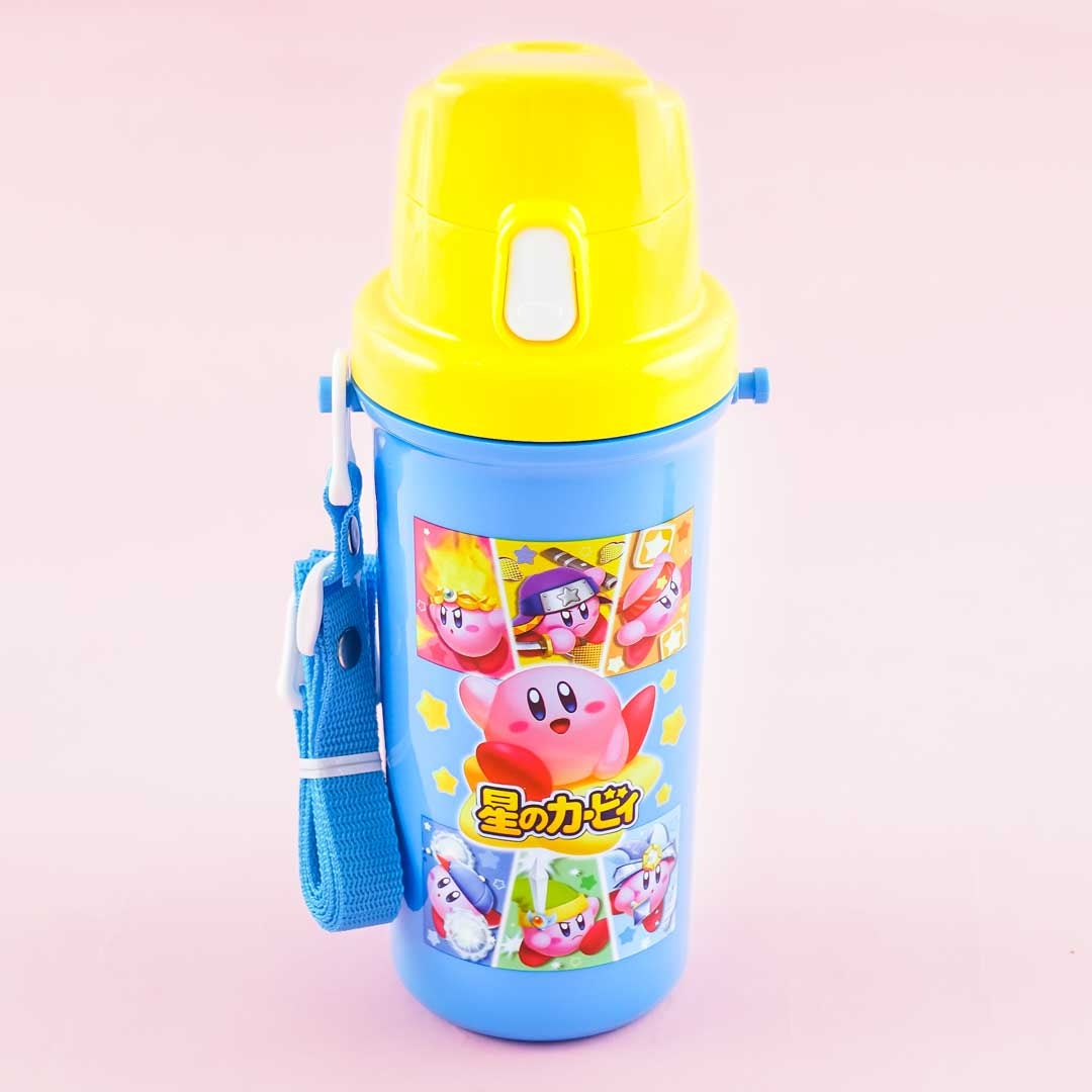 Kirby Super Star One Push Water Bottle Kirby & Waddle Dee 022347 New Japan