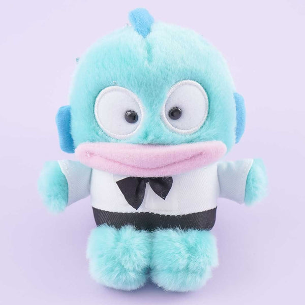 Cute Sanrio Hangyodon Blue Bow Tie Plush Doll Toy Bag Pendant