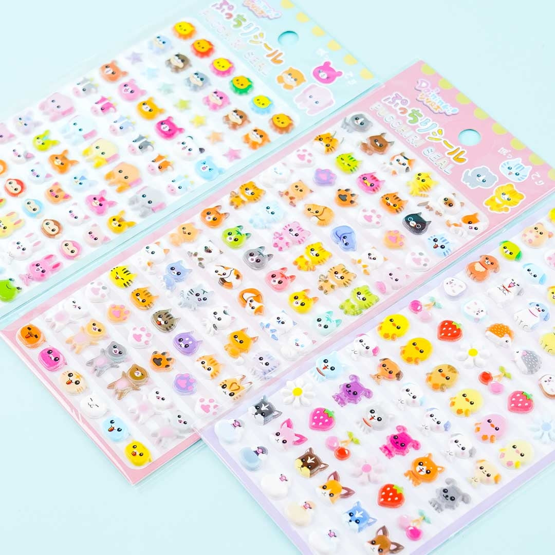 Chubby Animals Cute Stickers Fun Craft Stickers for Kids
