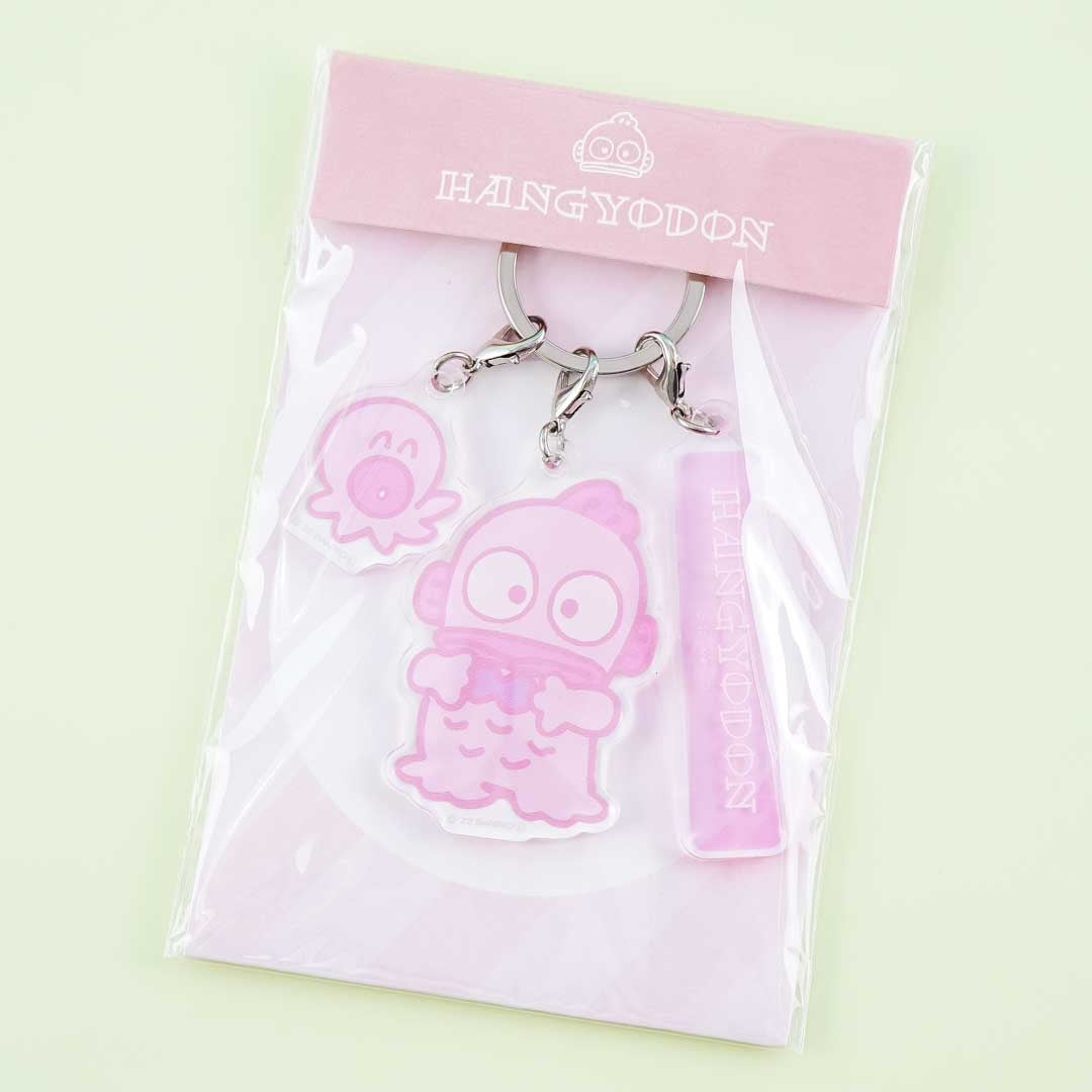 Hangyodon Pinky Triple Charm Acrylic Keychain – Blippo