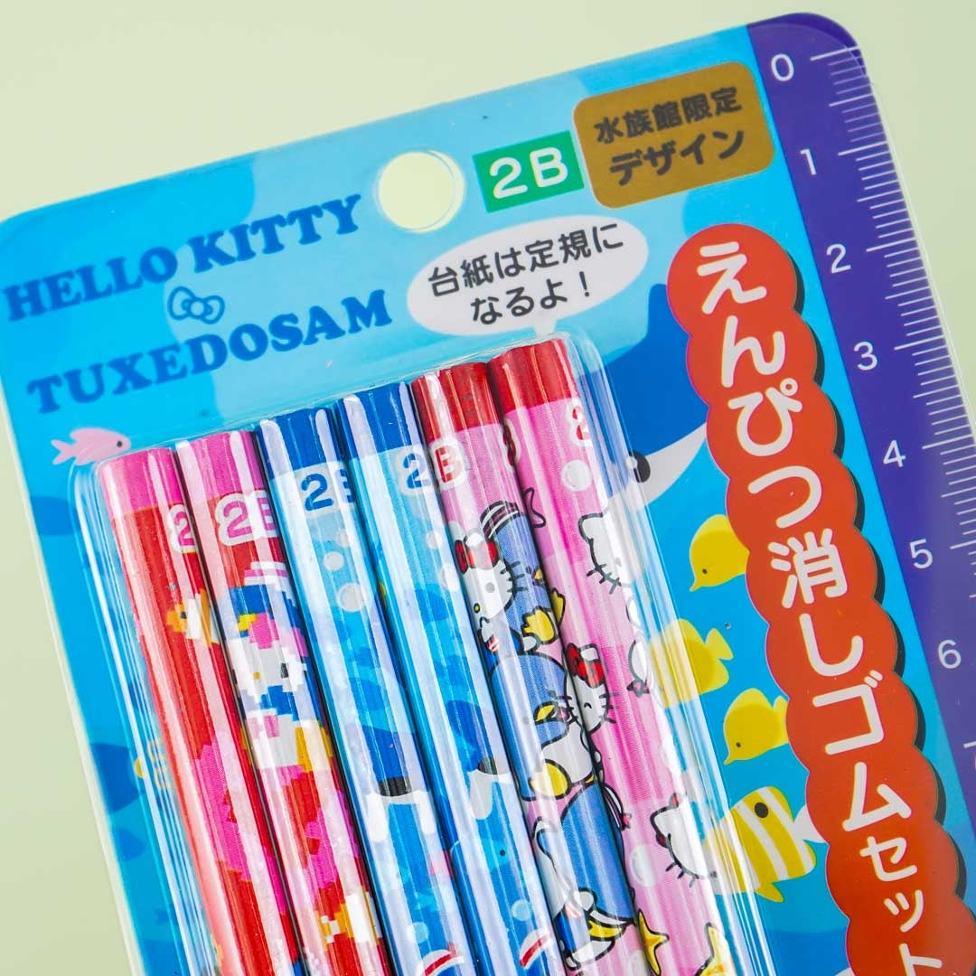 Hello Kitty & Tuxedosam Memo Pad & Ballpoint Pen Set