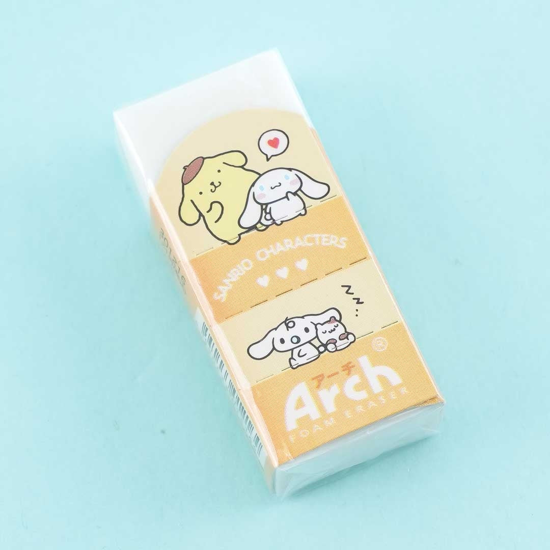 Pompompurin & Cinnamoroll Arch Foam Eraser – Blippo