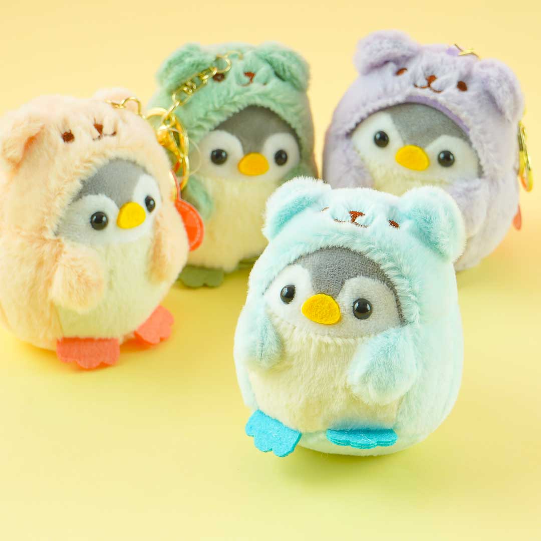 Just 4 Fashion Cute Penguin Fur Ball Keychain